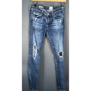 Adriano Goldschmied AG Women's 27R‎ Low-Rise The Stilt Cigarette Leg 28"inseam